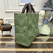 Louis Vuitton Onthego Econyl Monogram Canvas Bag in Green 41x34x19cm - 6