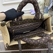 Louis Vuitton Onthego Econyl Monogram Canvas Bag in Beige 41x34x19cm - 4