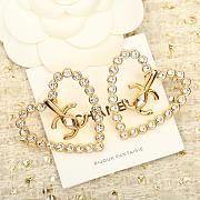 Chanel 23C Love Stud Earrings - 5