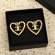 Chanel 23C Love Stud Earrings - 3