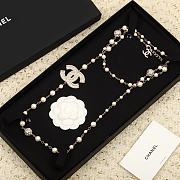 Chanel Double C Pearl Necklace - 1