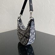 Louis Vuitton Loop Bag in Black Denim M1150 24×8×22cm - 2