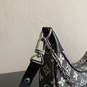 Louis Vuitton Loop Bag in Black Denim M1150 24×8×22cm - 3