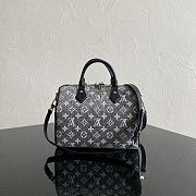 Louis Vuitton Speedy Bandoulière 25 Bag in Black Denim 25x19x15 cm - 1