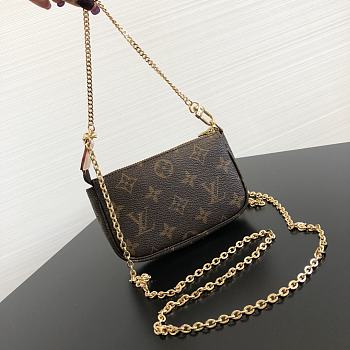 Louis Vuitton Mini Monogram Pochette Bag 14.5×3×9.5cm