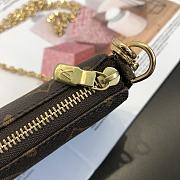 Louis Vuitton Mini Monogram Pochette Bag 14.5×3×9.5cm - 6