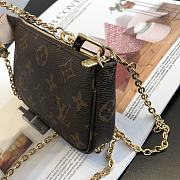 Louis Vuitton Mini Monogram Pochette Bag 14.5×3×9.5cm - 5