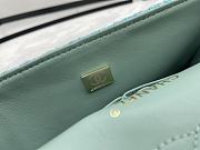 Chanel Wool Tweed Quilted Rectangular Flap Turquoise Light Blue 25cm - 4