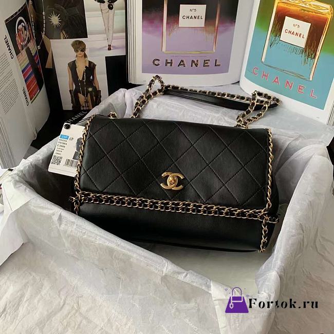 Chanel Wallet On Chain In Black 28x20x12cm - 1