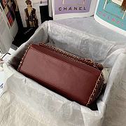 Chanel Wallet On Chain In Red 28x20x12cm - 4