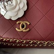 Chanel Wallet On Chain In Red 28x20x12cm - 5
