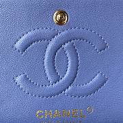 Chanel Lambskin Quilted Rectangular Flap Bag in Purple with Gold Hardware 23cm - 2