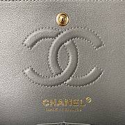 Chanel Lambskin Quilted Rectangular Flap Bag in Grey with Gold Hardware 23cm - 3