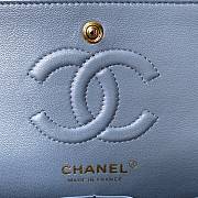 Chanel Lambskin Quilted Rectangular Flap Bag in Light Blue with Gold Hardware 23cm - 5