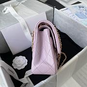 Chanel Lambskin Quilted Rectangular Flap Bag in Pink with Gold Hardware 23cm - 5