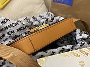 MCM SS Millie Visetos Bag in Brown 13x20x5cm - 4