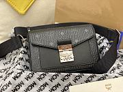 MCM SS Millie Visetos Bag in Black 13x20x5cm - 1