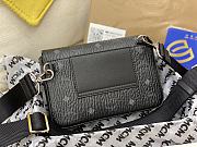 MCM SS Millie Visetos Bag in Black 13x20x5cm - 4