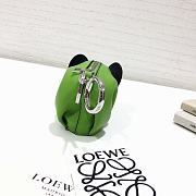 Loewe Leather Elephant Charm in Green 9x8x5cm - 5