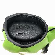 Loewe Leather Elephant Charm in Green 9x8x5cm - 2