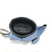 Loewe Leather Elephant Charm in Blue 9x8x5cm - 6