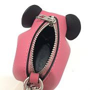 Loewe Leather Elephant Charm in Pink 9x8x5cm - 2