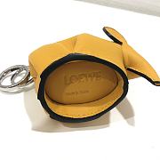 Loewe Leather Elephant Charm in Yellow 9x8x5cm - 2