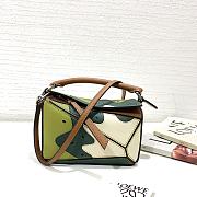 Loewe Mini Puzzle Kiwi Fruit Pattern Bag 18x11x7.5cm - 2