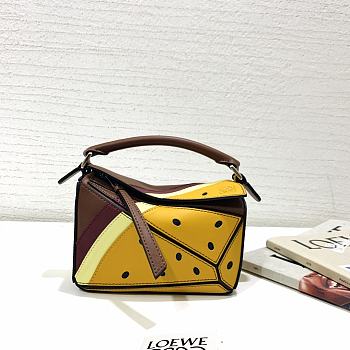 Loewe Mini Puzzle Passion Fruit Pattern Bag 18x11x7.5cm