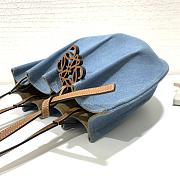Loewe Denim Shell Tote Bag 28x27x12cm - 5