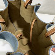 Loewe Denim Shell Tote Bag 28x27x12cm - 4
