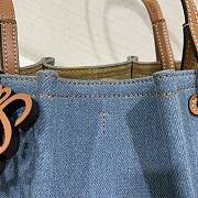 Loewe Denim Shell Tote Bag 28x27x12cm - 3