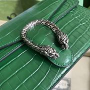 Gucci Dionysus Crocodile Shoulder Bag in Green 28x18x9cm - 5