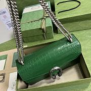 Gucci Dionysus Crocodile Shoulder Bag in Green 28x18x9cm - 3