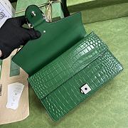 Gucci Dionysus Crocodile Shoulder Bag in Green 28x18x9cm - 2