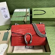 Gucci Dionysus Crocodile Shoulder Bag in Red 28x18x9cm - 1