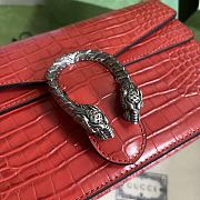 Gucci Dionysus Crocodile Shoulder Bag in Red 28x18x9cm - 6