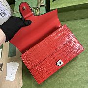 Gucci Dionysus Crocodile Shoulder Bag in Red 28x18x9cm - 5