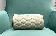 Saint Laurent Sade Tube Shoulder Bag in White 23×11.5.×11cm - 1