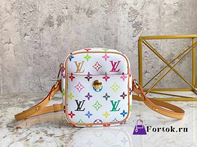 Louis Vuitton Rift Bronne 16 White Monogram Multicolor M40055 16x13.5x4.5cm - 1