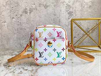 Louis Vuitton Rift Bronne 16 White Monogram Multicolor M40055 16x13.5x4.5cm