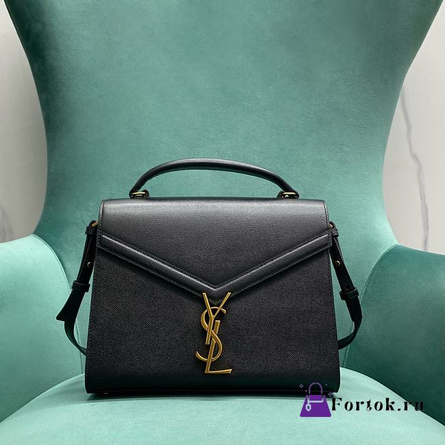 Saint Laurent Cassandra Medium Bag in Black 24x10x19.5cm - 1