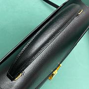Saint Laurent Cassandra Medium Bag in Black 24x10x19.5cm - 3
