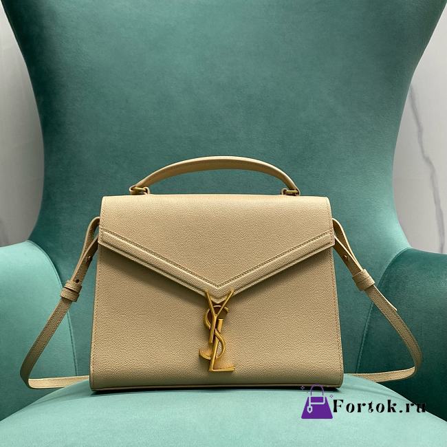 Saint Laurent Cassandra Medium Bag in Beige 24x10x19.5cm - 1