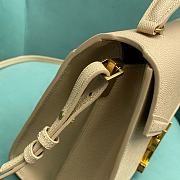 Saint Laurent Cassandra Medium Bag in Beige 24x10x19.5cm - 6