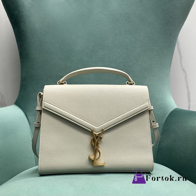 Saint Laurent Cassandra Medium Bag in White 24x10x19.5cm - 1