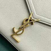 Saint Laurent Cassandra Medium Bag in White 24x10x19.5cm - 2