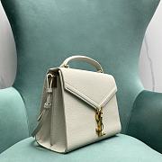 Saint Laurent Cassandra Medium Bag in White 24x10x19.5cm - 3