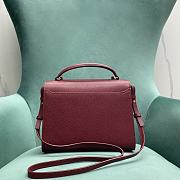 Saint Laurent Cassandra Medium Bag in Red 24x10x19.5cm - 6