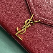 Saint Laurent Cassandra Medium Bag in Red 24x10x19.5cm - 2